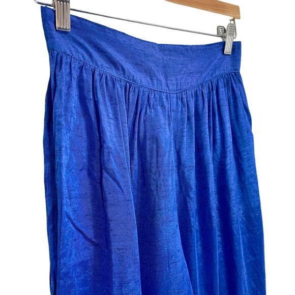 Vintage 90s Electric Blue Palazzo Pant New Name in Town Size Small - Picture 4 of 13